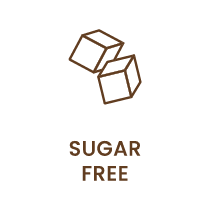 Ikonto med to sukkerterninger og teksten "SUKKERFRI"